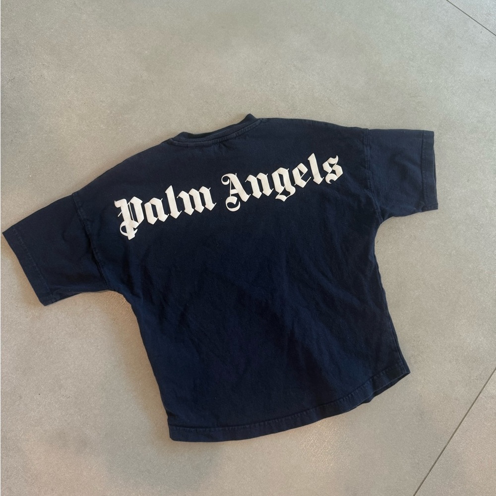 KIDS PALM ANGELS COTTON LOGO TEE